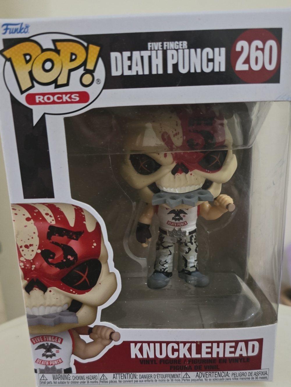Funko Pop! Rocks Knucklehead Vinyl Figure - Red, Cream, Gray & Black